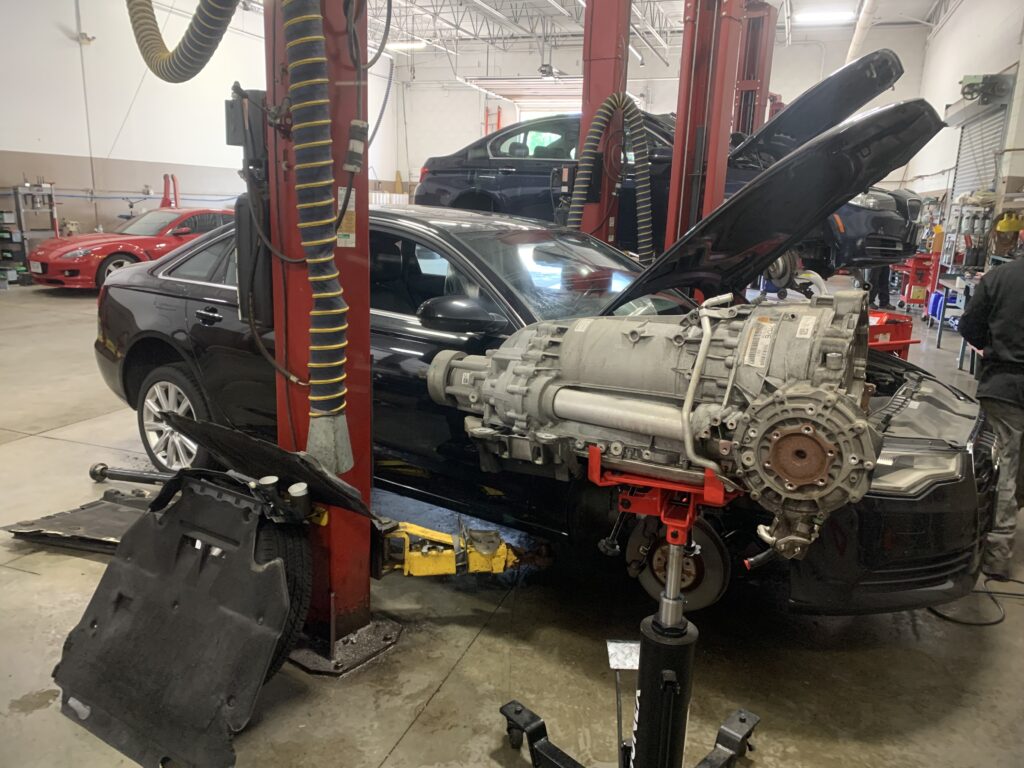 Engine repair on 2012 Audi A4 at Nelson’s Automotive